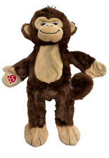 Smiley Monkey II Build a Bear Brown 15" unstuff Doll year 2019