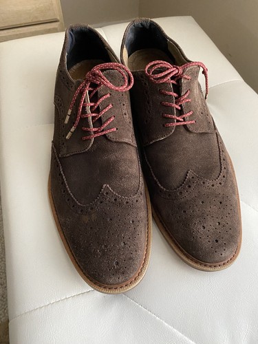 Banana Republic Brown Suede Men's Oxford Shoes Size 11 - Picture 2 of 5