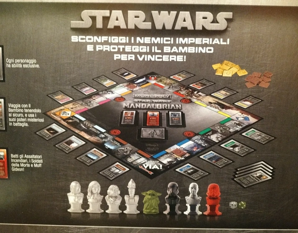 MONOPOLY Star Wars The Mandalorian Defeat Imperial enemies ITALIAN VERSION NEW - Image 3 of 4