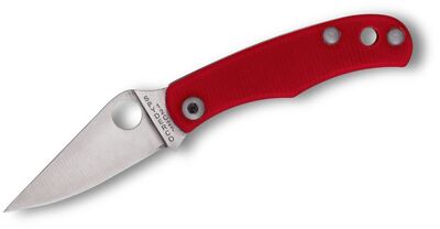 Spyderco Bug Slip Joint Knife Red G-10 (1.27'', Satin, 12c27) C133GRDP