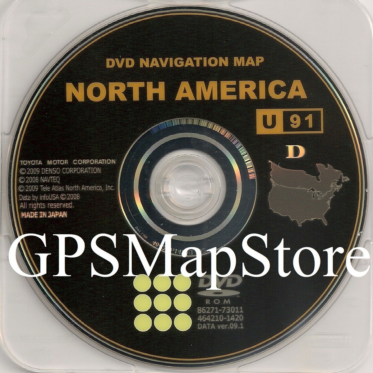 DVDミレル　I-O DATA Toyota Lexus Navigation Map DVD 86271-73011 DATA Ver. 09.1