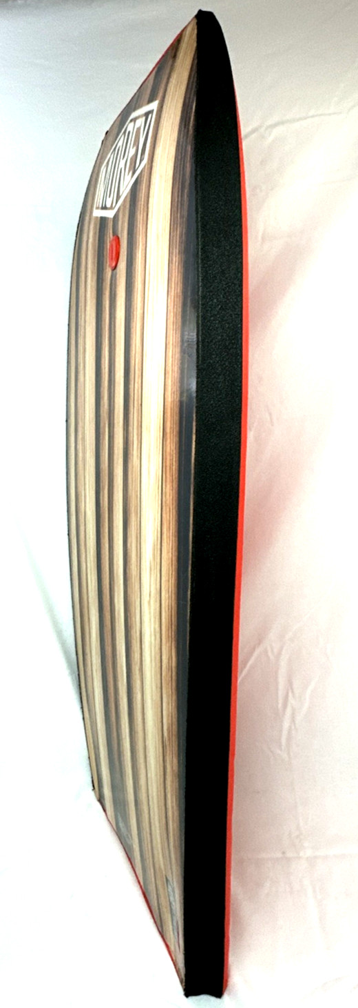 Morey Mach 11Tube Rail Red & Faux Wood Grain Body Boogie Board size 42"× 21"