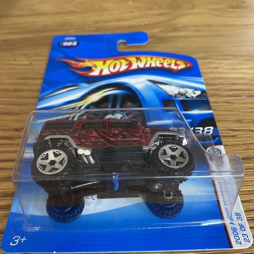 2006 Hot Wheels #23 Hummer Metalflake Dark Red 23/38 First Editions B7 - Picture 5 of 6