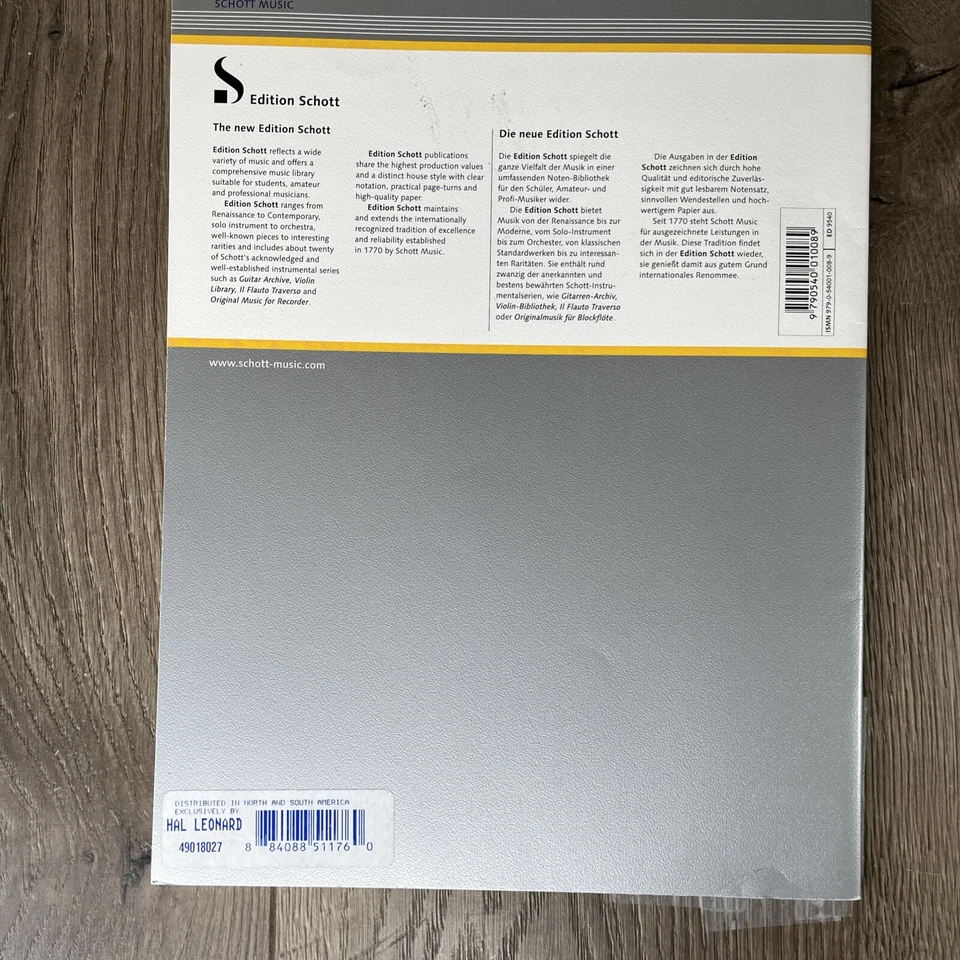 Turina Guitar Works Obras Para Guitarra ED 9540 Edition Schott - Image 3 of 4