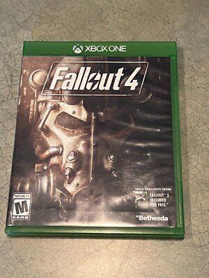 Fallout 4 - Microsoft Xbox One Lightly Played + Vault-Tech Poster