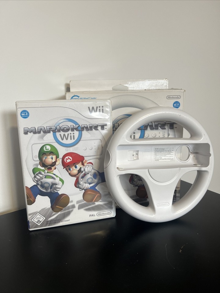 Mario Kart Wii + 2x Lenkrad (Nintendo Wii, 2008) 45496367701 | eBay