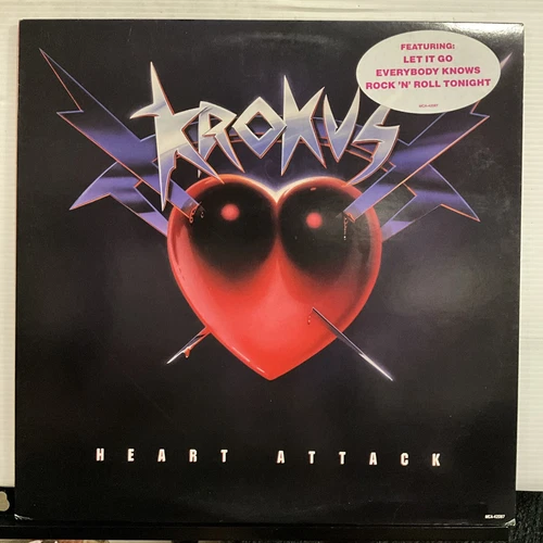 Krokus - Heart Attack  LP 1988 MCA Records – MCA-42087 EX/EX