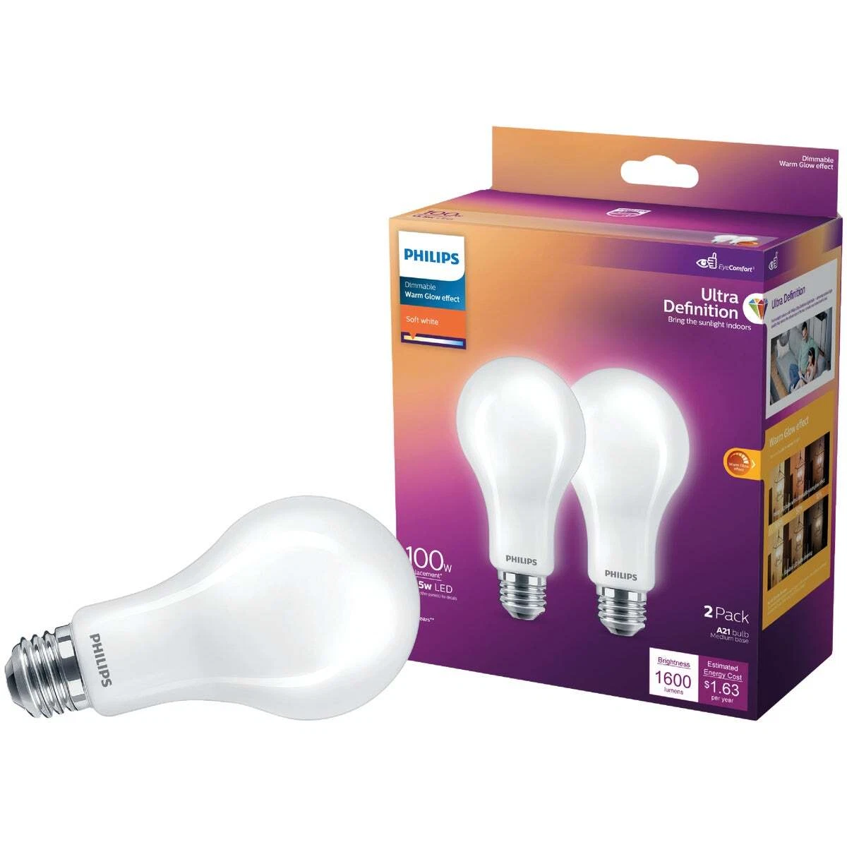 Philips 100 watt sale led bulb price