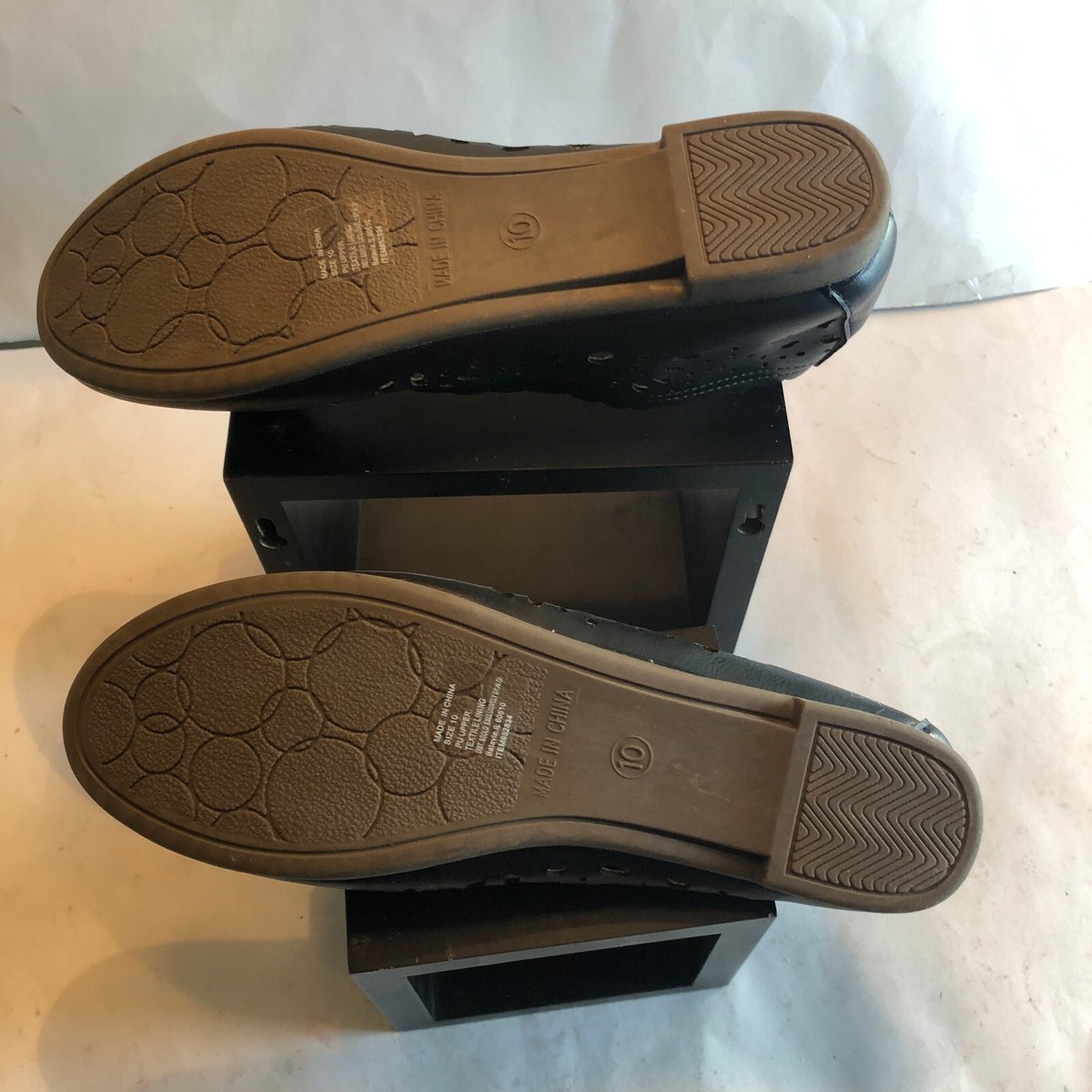 Serra Ladies Women's Black Memory Foam Slip Ons Size 10 | eBay