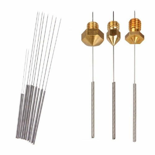 10 Stk 0.2-0.4MM Metall Flexible Reinigungsnadel Für Düse Für 3D-Drucker` - 第 4/11 張圖片