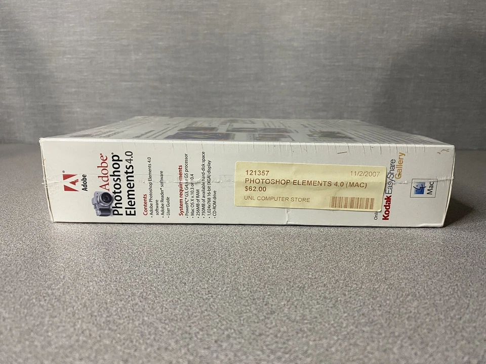 2006 Adobe Photoshop Elements 4.0 for Mac Brand NEW Sealed - Image 3 of 4