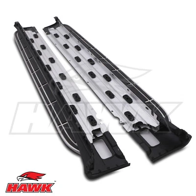 ALUMINIUM RUNNING BOARD SIDE STEPS RAIL PAIR FOR PORSCHE CAYENNE 958 2010-2018