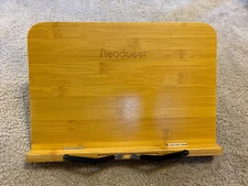 Reodoeer BamBoo Reading Rest Cook Book Document Stand Holder Bookrest 
