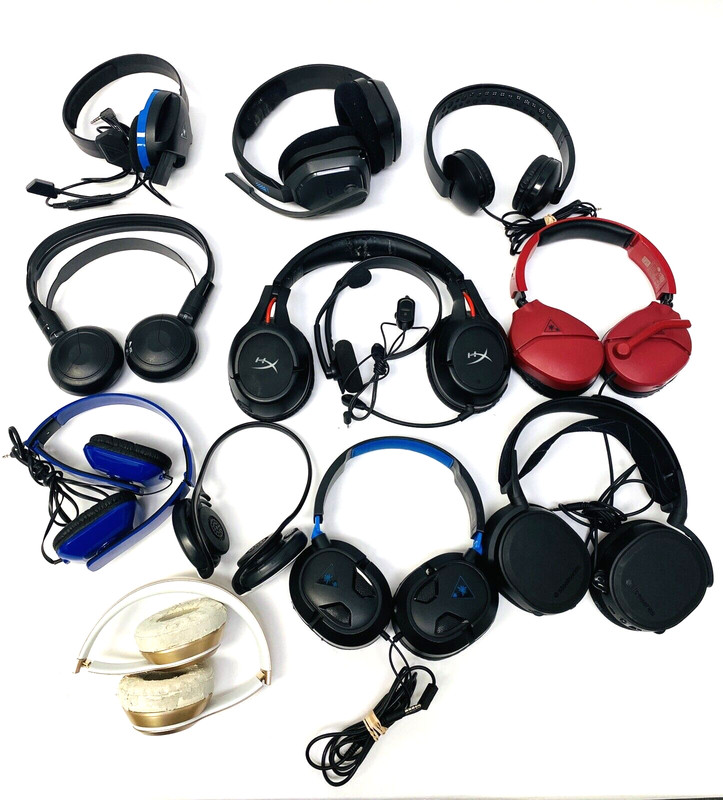 Head Phones Gaming Head Sets As Is For Parts Untested