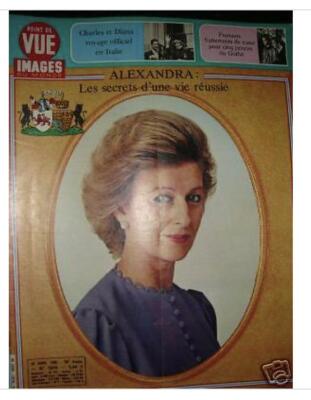 POINT DE VUE 1916 Alexandra de Kent Charles Diana Italie