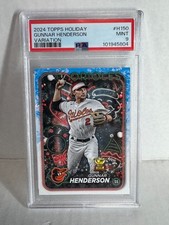 2024 Topps Holiday  Image Variation SP  PSA 9 gunnar henderson rookie