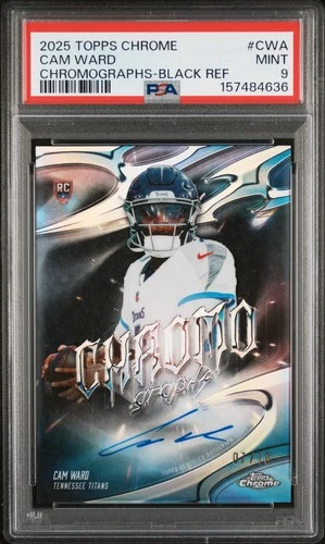 2025 Topps Chrome Cam Ward Black Refractor (PSA 9)