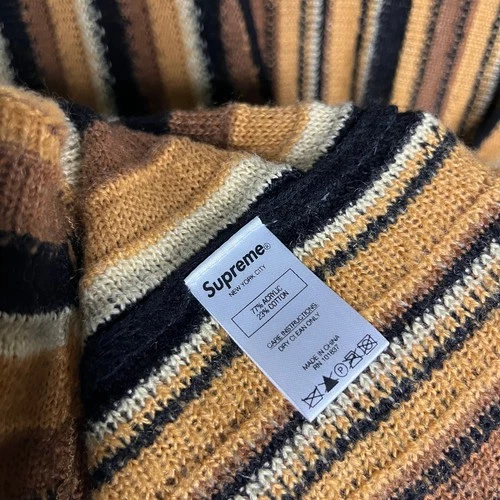 SS21 2021 Supreme NYC Stripe Knit Sweater Vest in Brown L image 6