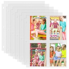 50 Pack 3.5 x 5 Photo Sleeves for 3 Ring Binder 400 Pictures 50