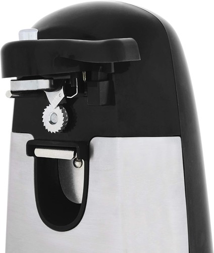 3-in-1 Electric Can Opener Bottle Opener Sharpener 50W Black - Afbeelding 2 van 6
