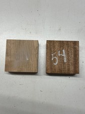 2 piezas, Sapele + cuenco de cerezo 4x 4x 2 espacios en blanco de madera para tornear #54