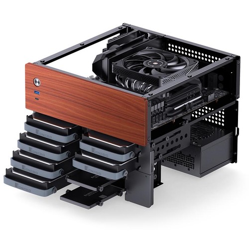 NEW Jonsbo N4 SFF 19.6L mATX 6+2-Bay NAS Case (Black) N4 BLACK - Picture 7 of 11