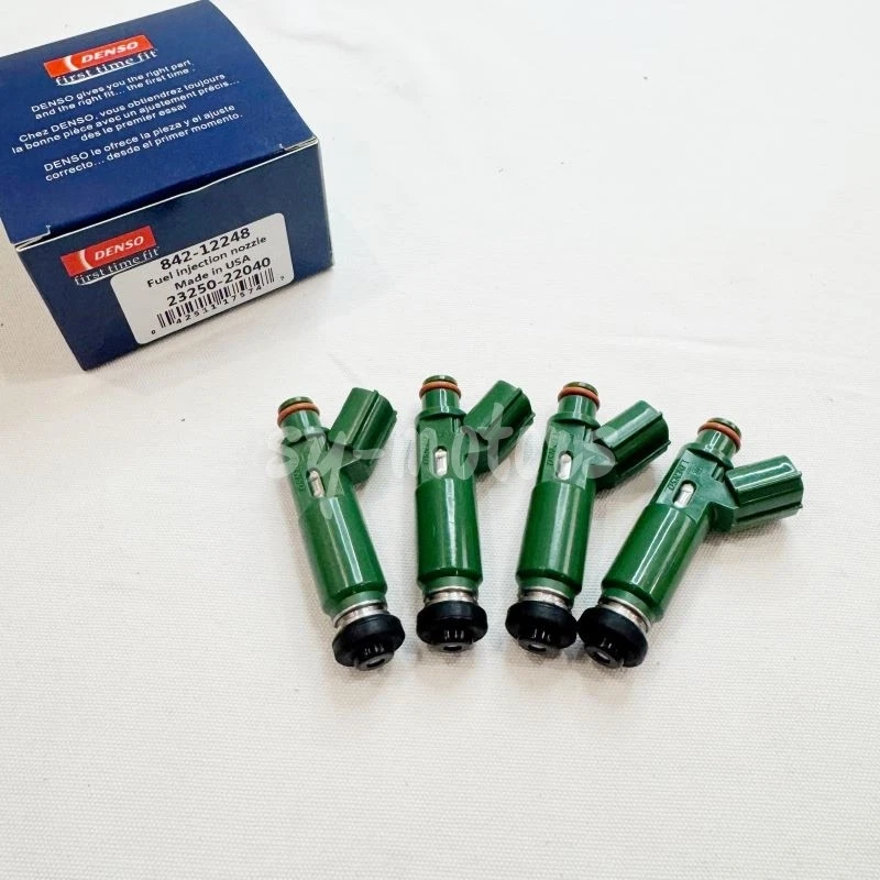 Inyectores de combustible DENSO 4 piezas 23250-22040 aptos para Toyota Corolla Celica 1,8 L 2000-07 Foto 3 de 4