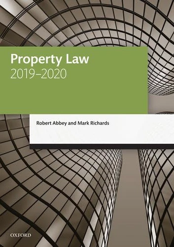 Property Law 2019-2020 (Legal Practice Course Manuals) by Richards, Mark Book - Picture 1 of 2