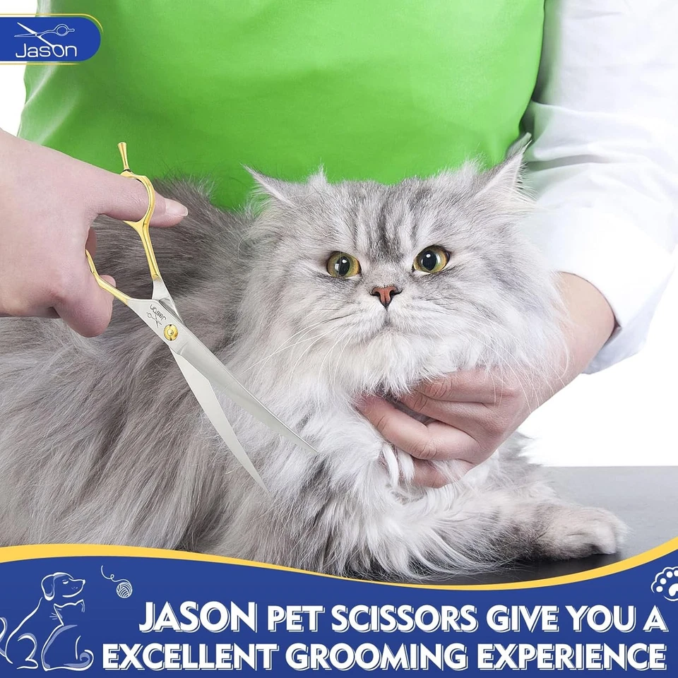 JASON 7.5 Inch Curved Scissors for Dog Grooming A-7.5"curved Down - Image 4 of 4