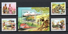 Burkina Faso 1986 Eisenbahn Strecken Bau, gestempelt.