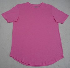 Goodlife T Shirt Mens Large Scallop Crew Tee Barely There Pink Soft Made In USA