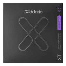 D'Addario XT Phosphor Bronze Acoustic Guitar Strings, Custom Light, 11-52