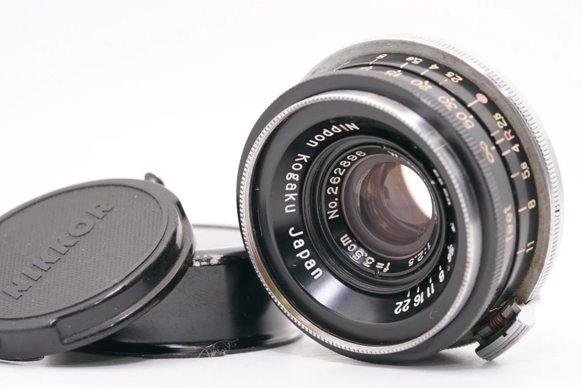 Nikon NIKKOR W Camera Lenses 35mm Focal f/2.5 Maximum Aperture for