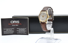 Vtg [Exc+5 w/Box] Oris Pointer Date 7405 Gold 26mm Women's Automatic Watch JAPAN