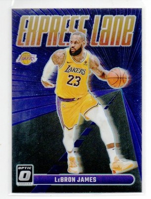 2023 24 Donruss Optic LeBron James Express Lane Purple Prizm #9