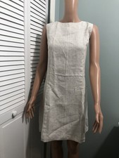 New Reformation Citrine Linen Dress Sandy Stripe NWT 12