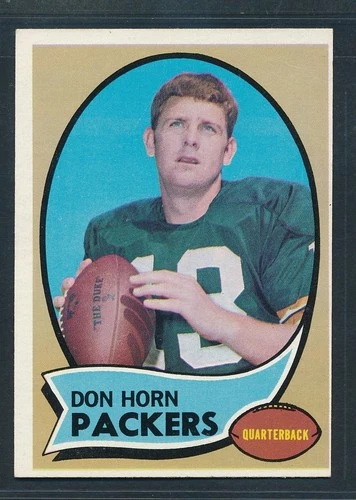 1970 Topps Football #159 DON HORN Green Bay Packers  Sharp! ~ VG-EX wrinkle