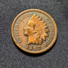1897 P Indian Head Cent Penny  AVG CIRCULATED - Fine **FREE SHIPPING** Pre owned