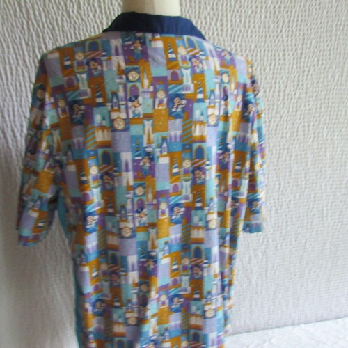 Disney Parks Walt Disney World 50th Anniversary Mickey Button Collar Shirt Sz M - Picture 12 of 13