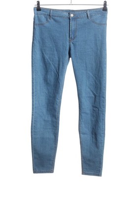 BERSHKA Slim Jeans Damen Jeans Gr. DE 38 blau Casual-Look