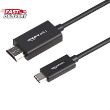 Amazon Basics Premium Aluminum USB-C to HDMI Cable Adapter, Thunderbolt 3 Compat