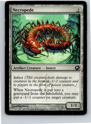 Magic the Gathering Necropede Scars of Mirrodin MTG Free Shipping!