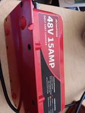 15 AMP Golf Cart Charger for 48 Volt EZGO RXV  TXT with 3 Pin Triangular Plug-L