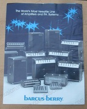 Vintage 1977 BARCUS-BERRY Amplifiers and P.A. Systems brochure