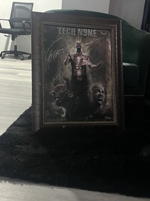 Tech N9ne Autographed Framed Poster Original Signed Music Memorabilia