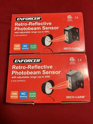 SECO-LARM Enforcer E-936-S45RRGQ Retro-Reflective Photoelectric Beam, Wired