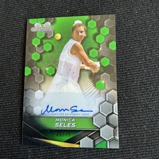 MONICA SELES 2024 TOPPS GRAPHITE TENNIS GREEN REFRACTOR AUTO #29/75 #GS-MSS