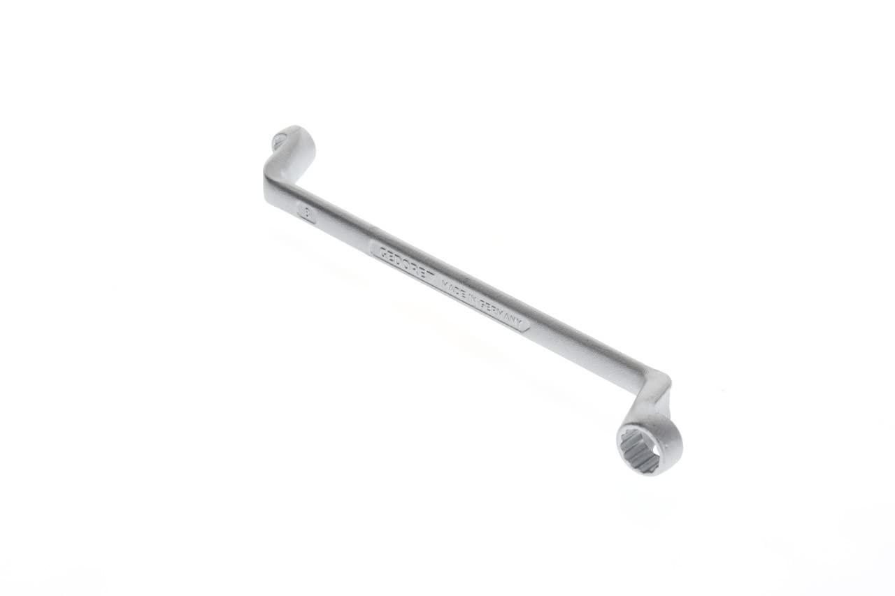 Clé polygonale double 8x10 mm forgée contre-coudée 5° de haute précision géométrique