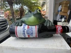 Budweiser Beer Frog Light Sign Display Sound 1995 Anheuser Busch Vintage Tested