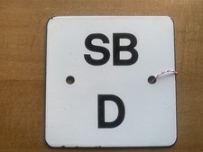 British Railways vintage enamel signal